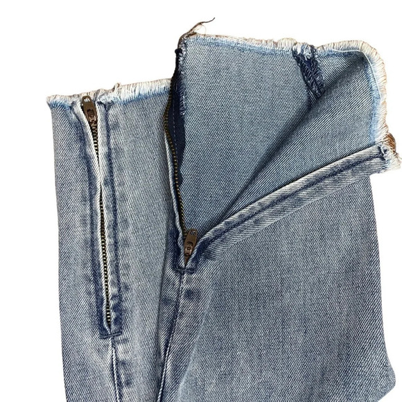One X OneTeaspoon High Waist Distressed Frayed Ankle Jean.  Sz: 25 - Picture 4 of 12